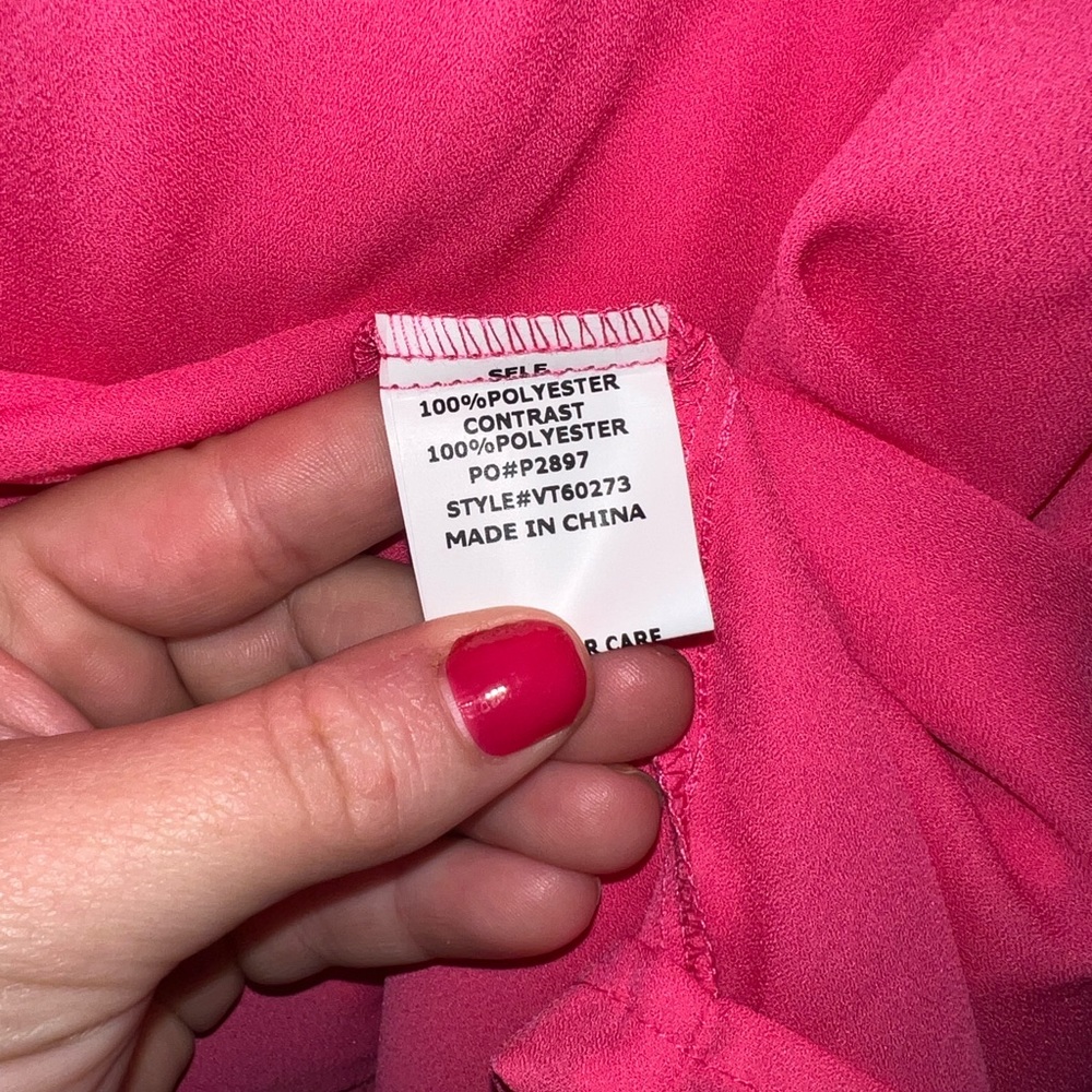 Vine & Love Pink Off The Shoulder Top - Picture 7 of 7